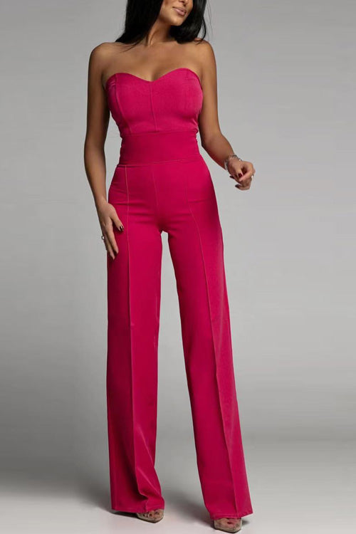 Breathable women’s jumpsuit – off-shoulder corset design, cotton blend, for special occasions 6