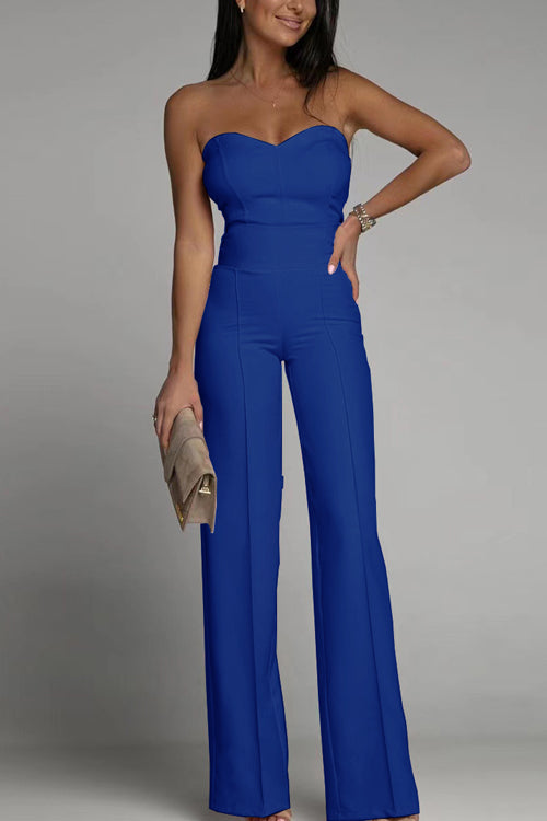 Breathable women’s jumpsuit – off-shoulder corset design, cotton blend, for special occasions 7