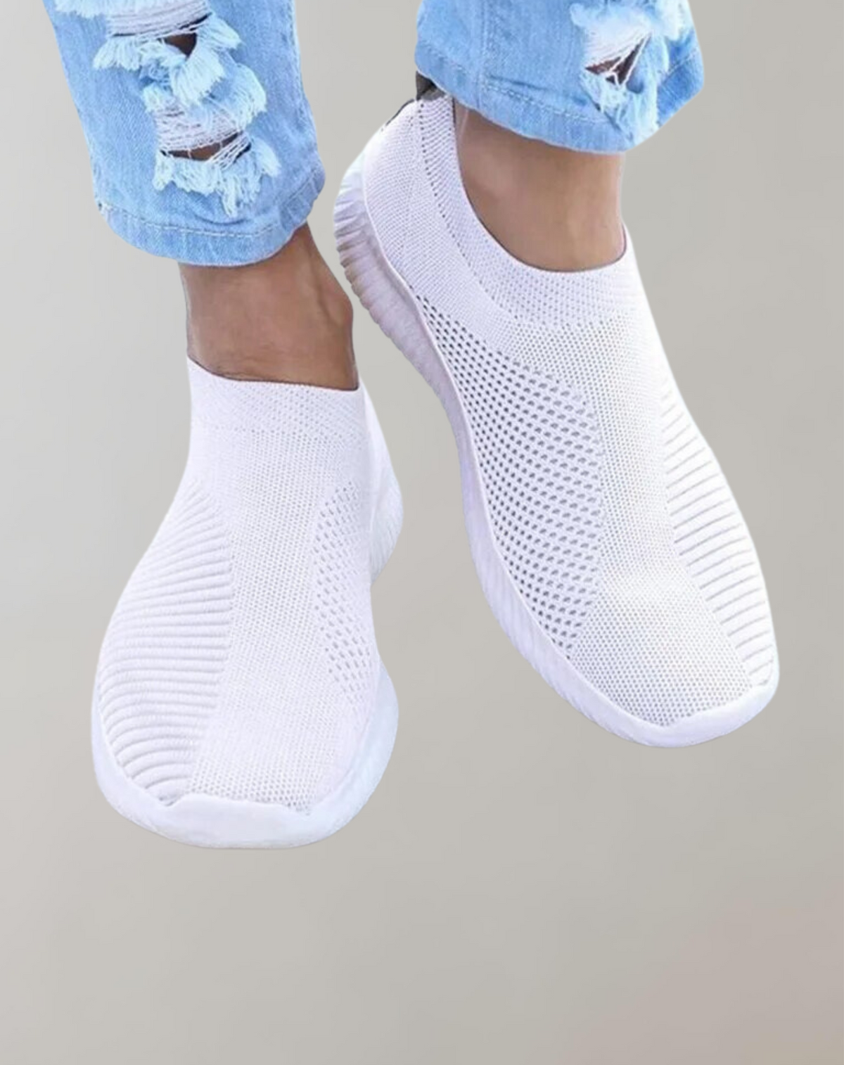Breathable women's sneakers – lightweight mesh upper, for active lifestyle 0