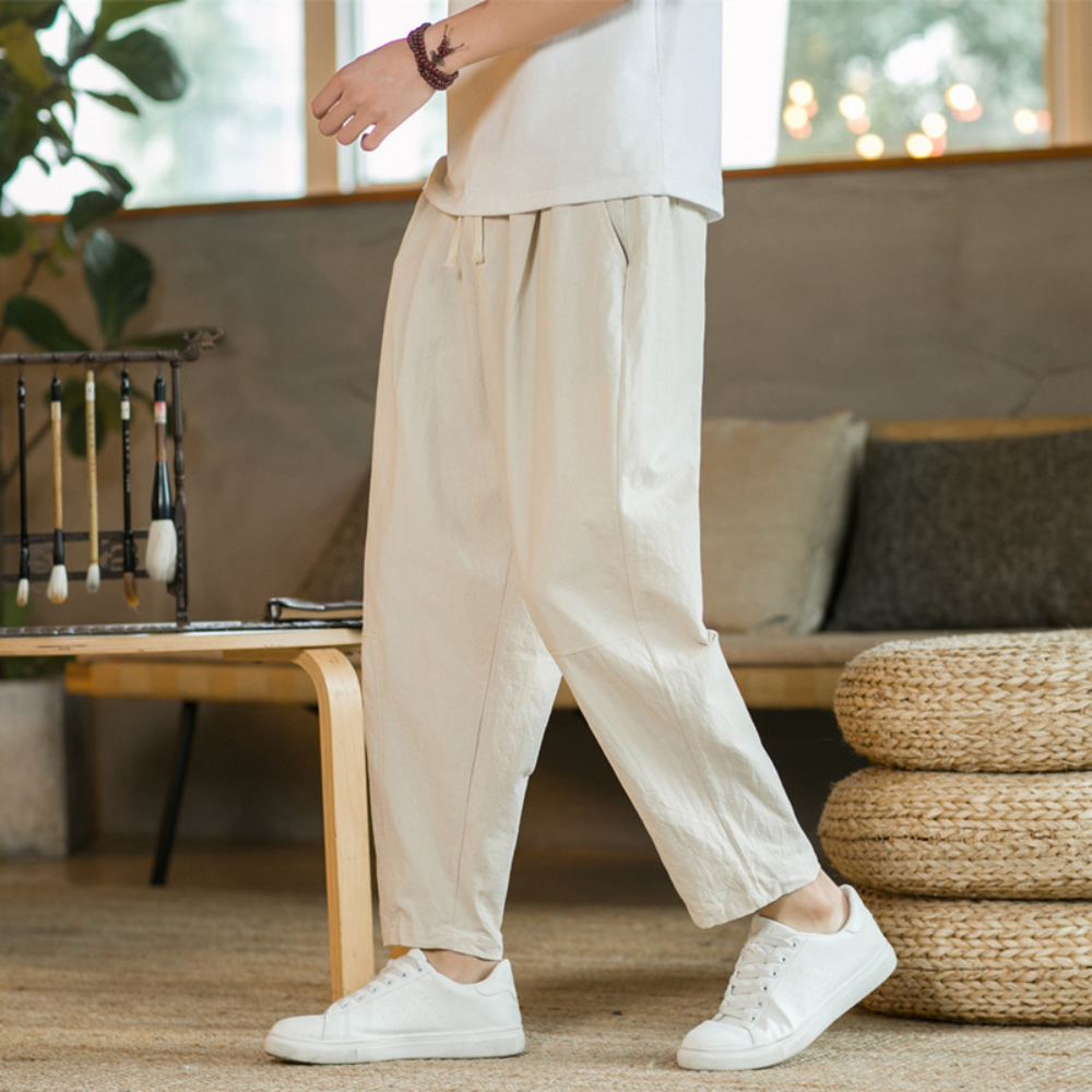Variant image for Breathable Loose Fit Men's Joggers, Stylish Cotton Athletic Pants for Sports and Casual Wear-6
