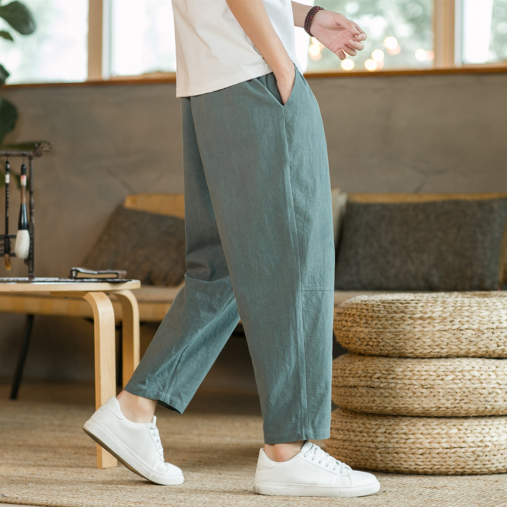 Variant image for Breathable Loose Fit Men's Joggers, Stylish Cotton Athletic Pants for Sports and Casual Wear-1
