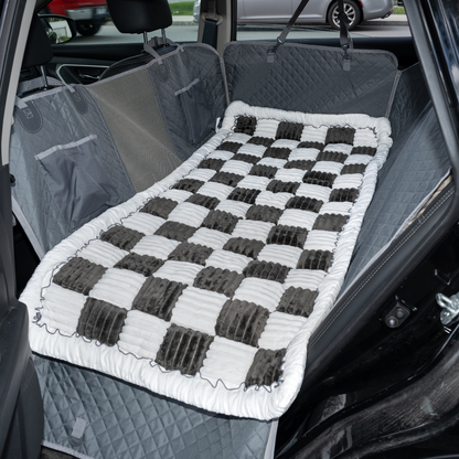 Car Seat Cover Hammock Water-Resistant Protector With Storage Pockets And Mesh Window For Cars And Trucks Fall 2025 Gift