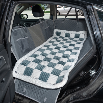 Car Seat Cover Hammock Water-Resistant Protector With Storage Pockets And Mesh Window For Cars And Trucks Fall 2025 Gift