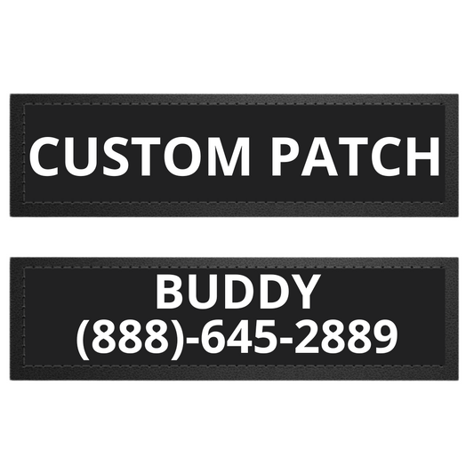 Patch Custom For Harness Dog Name And Phone Number Patch Two Line Text Fall 2025 Gift