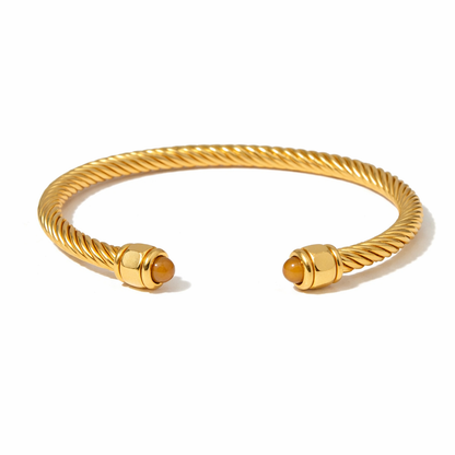 Gold Plated Stainless Steel Stackable Bracelet Kit Cuff Jewelry For Elegant Layering Spring 2026 Gift