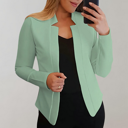 Comfortable women's oversized blazer – soft cotton blend, for casual outings 4