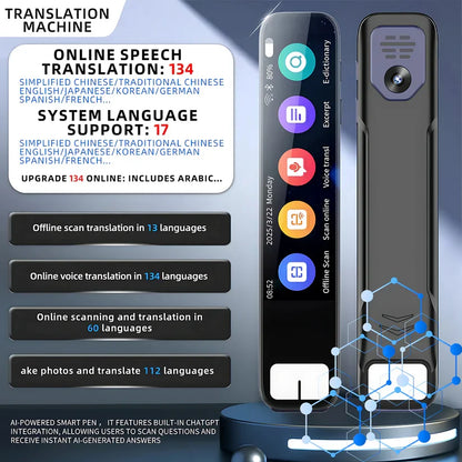 Intelligent Scanning Pen for English Learning, High-Accurate Text Capture and Multi-Language Translation