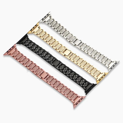 Watch Apple Band Rose Gold Crystal Bracelet Strap Gift