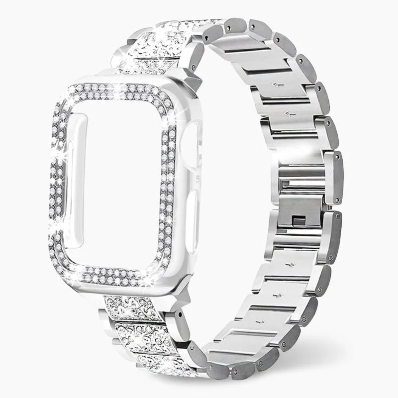 Watch Apple Band Rose Gold Crystal Bracelet Strap Gift