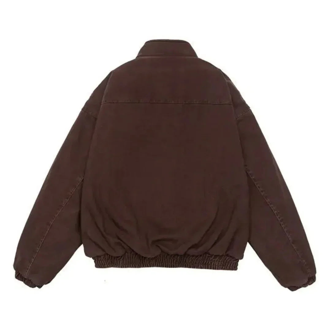 Padded Insulating Jacket - Boxy Fit, Cotton, Cold Weather