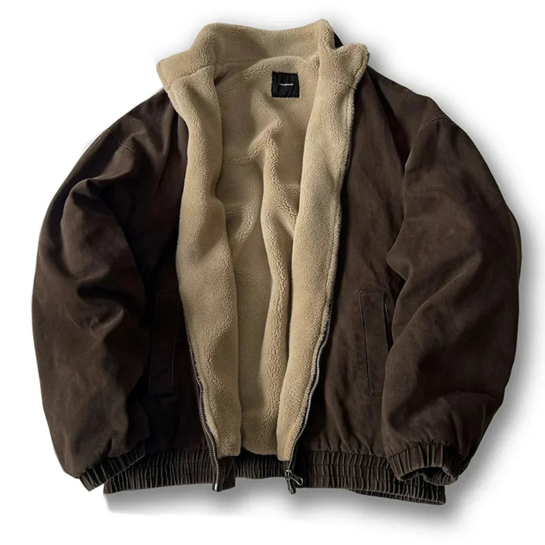 Padded Insulating Jacket - Boxy Fit, Cotton, Cold Weather