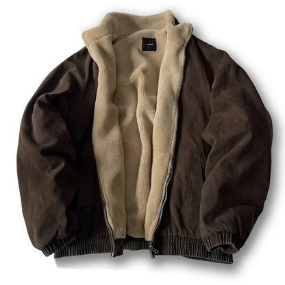 Padded Insulating Jacket - Boxy Fit, Cotton, Cold Weather