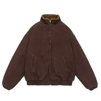 Padded Insulating Jacket - Boxy Fit, Cotton, Cold Weather
