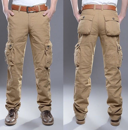 Durable men's cargo pants – tapered fit, cotton blend, for outdoor adventures 1