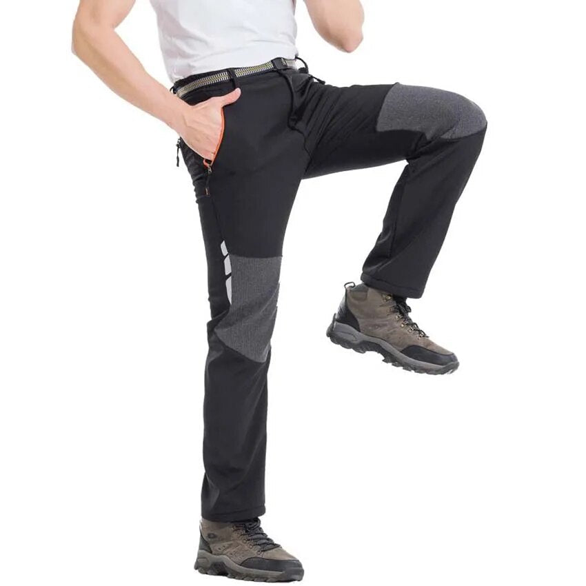 Durable men's waterproof outdoor pants – elastic fit, breathable fabric, for trekking 3