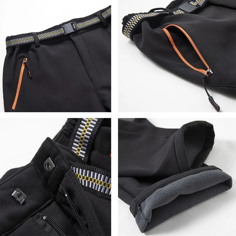 Durable men's waterproof outdoor pants – elastic fit, breathable fabric, for trekking 5