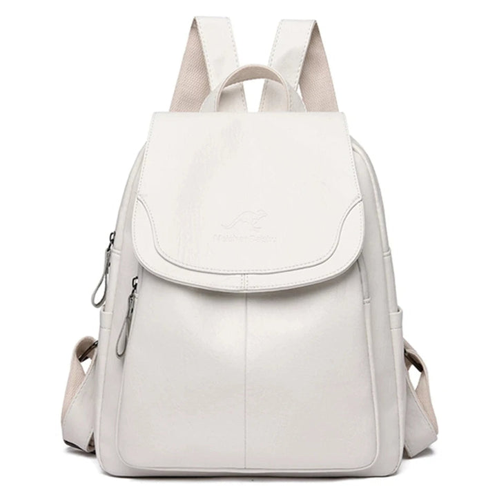 Durable women's leather backpack – structured design, premium quality, for work and daily use 0