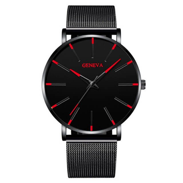 Elegante Herren Business-Uhr – ultraflach, Edelstahl, für Alltag und besondere Anlässe 10