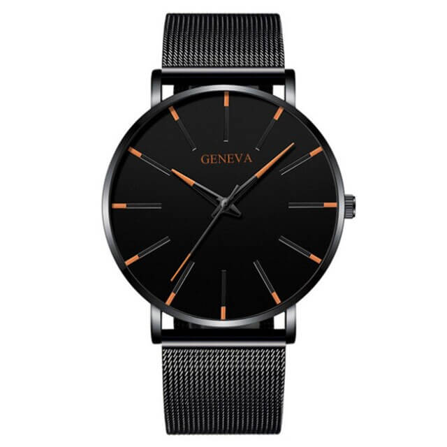 Elegante Herren Business-Uhr – ultraflach, Edelstahl, für Alltag und besondere Anlässe 11