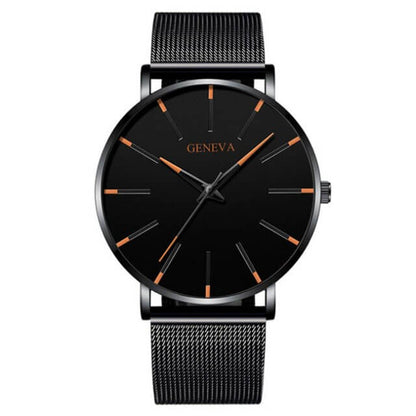 Elegante Herren Business-Uhr – ultraflach, Edelstahl, für Alltag und besondere Anlässe 11