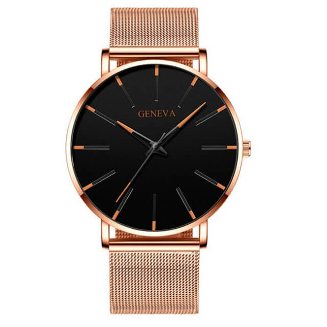 Elegante Herren Business-Uhr – ultraflach, Edelstahl, für Alltag und besondere Anlässe 13