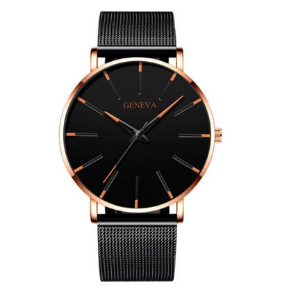 Elegante Herren Business-Uhr – ultraflach, Edelstahl, für Alltag und besondere Anlässe 14