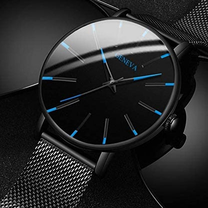 Elegante Herren Business-Uhr – ultraflach, Edelstahl, für Alltag und besondere Anlässe 1