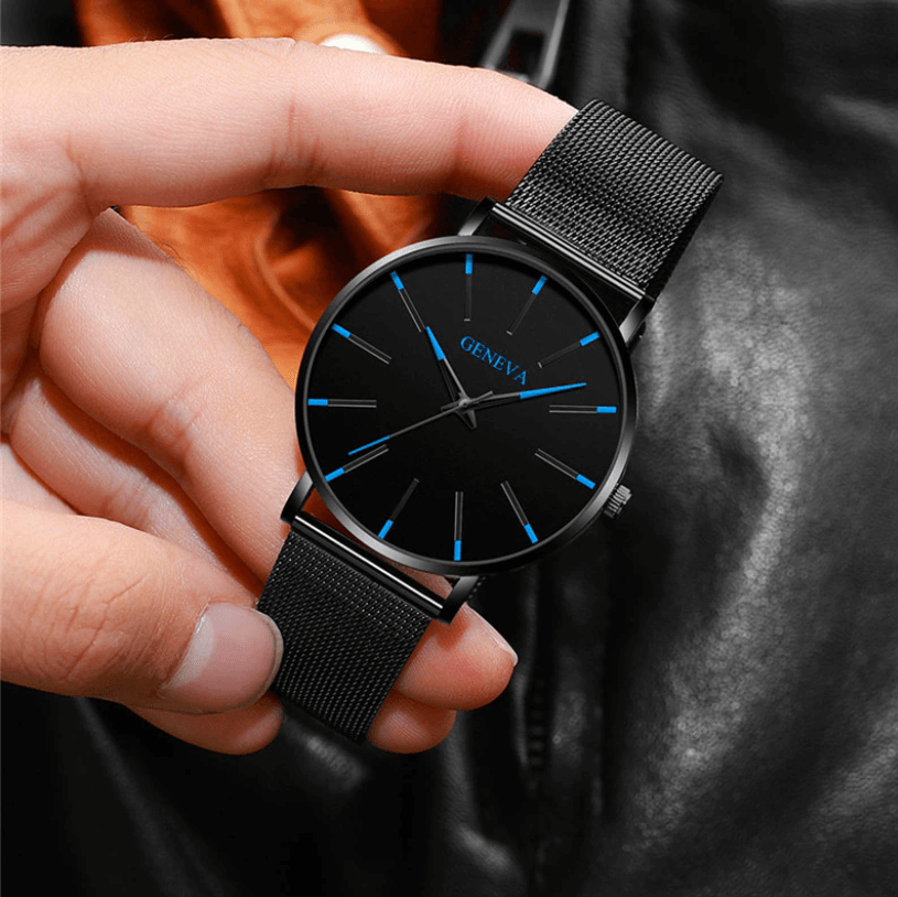 Elegante Herren Business-Uhr – ultraflach, Edelstahl, für Alltag und besondere Anlässe 3