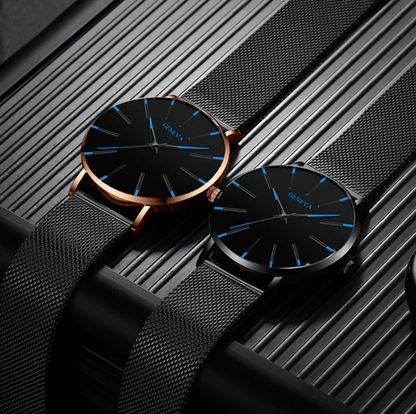Elegante Herren Business-Uhr – ultraflach, Edelstahl, für Alltag und besondere Anlässe 4