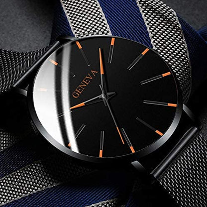 Elegante Herren Business-Uhr – ultraflach, Edelstahl, für Alltag und besondere Anlässe 5