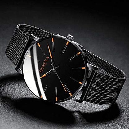 Elegante Herren Business-Uhr – ultraflach, Edelstahl, für Alltag und besondere Anlässe 6