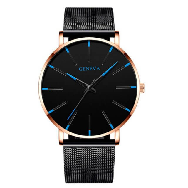 Elegante Herren Business-Uhr – ultraflach, Edelstahl, für Alltag und besondere Anlässe 9