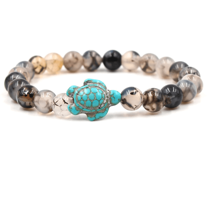 Empowering unisex gemstone bracelet – elastic design, zinc alloy, for beach outings 14