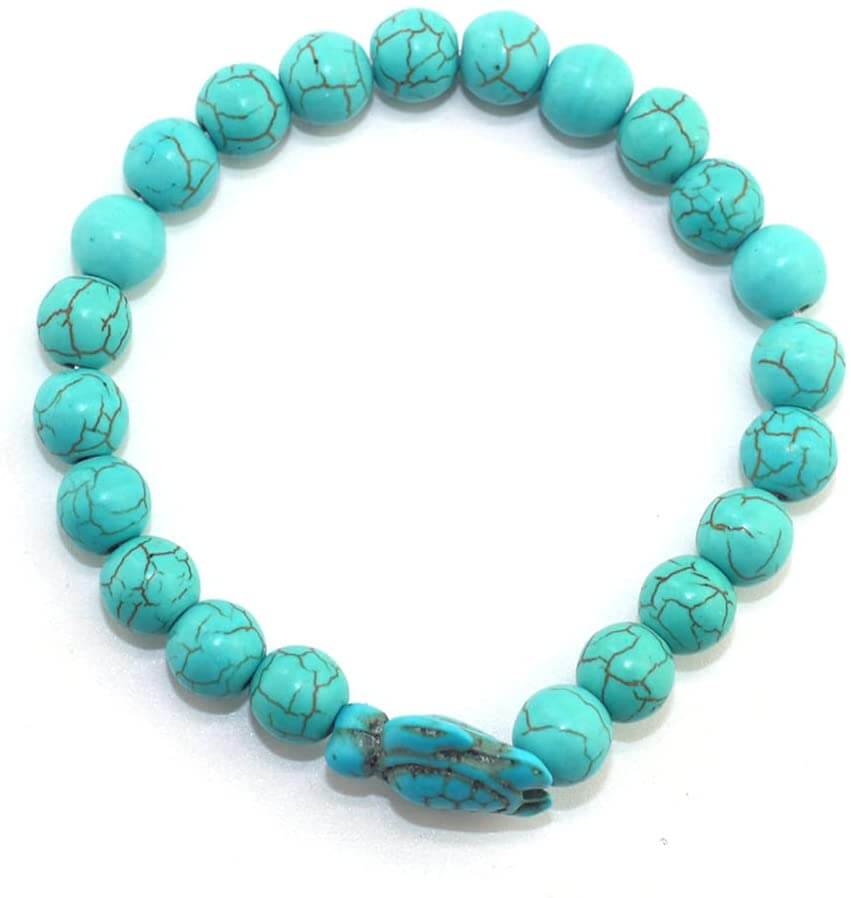 Empowering unisex gemstone bracelet – elastic design, zinc alloy, for beach outings 6