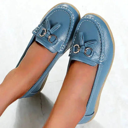 Variant image for Women's Orthopedic Moccasins, Breathable PU Leather Ladies Moccasin Shoes for Comfort and Support-27