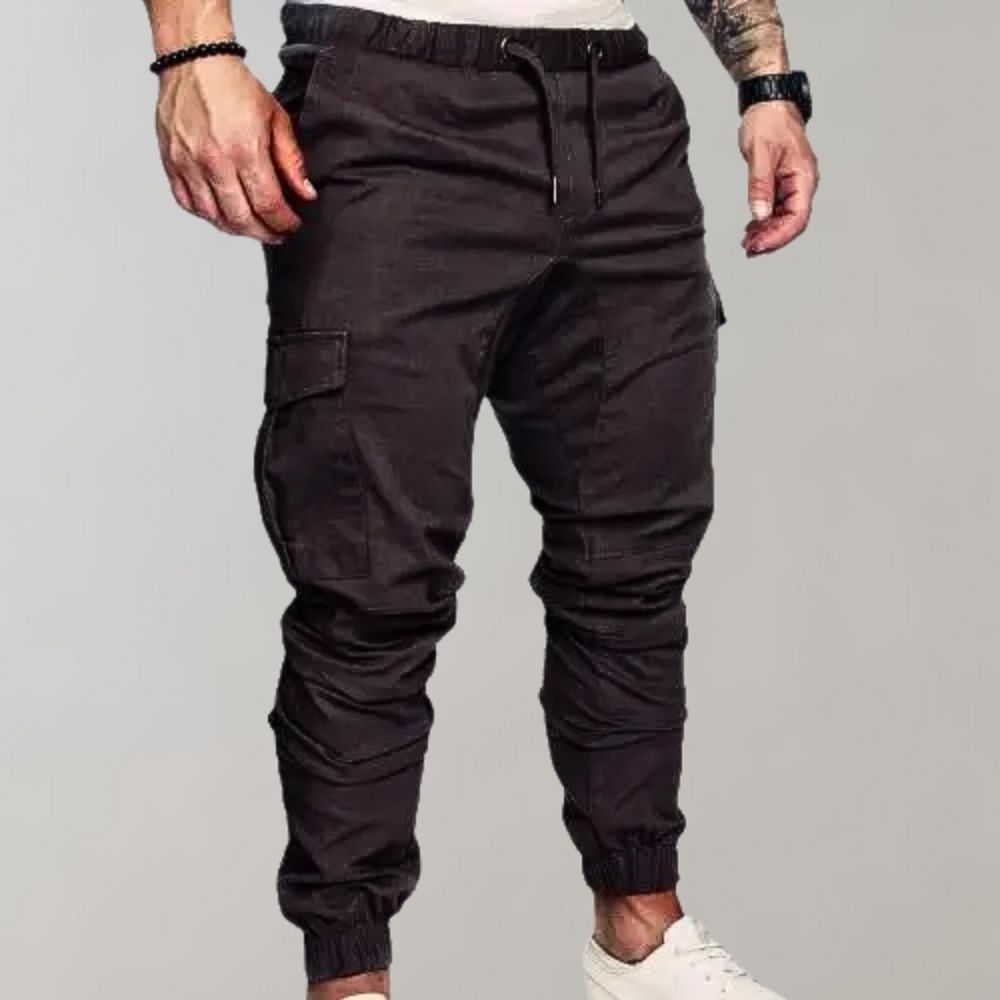 Flexible men's cargo shorts – breathable stretch fabric, perfect for casual outings 0