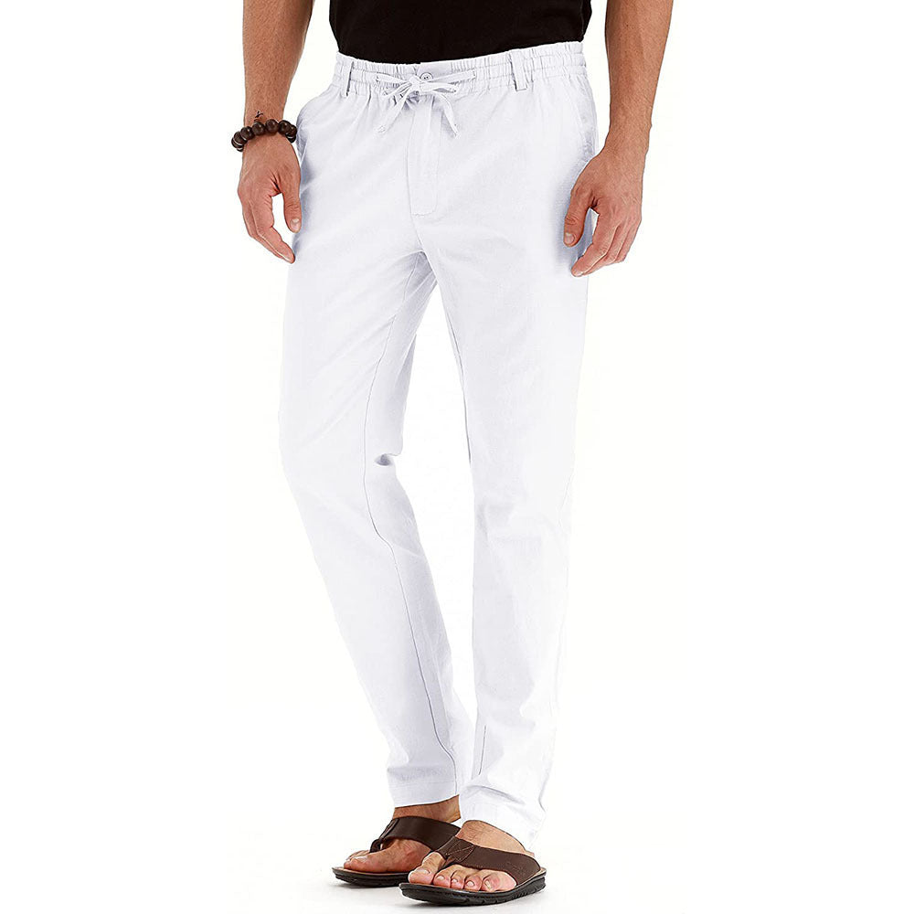 Flexible men's trousers – relaxed fit, elastic material, for office and casual wear 2