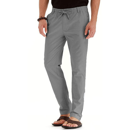 Flexible men's trousers – relaxed fit, elastic material, for office and casual wear 3