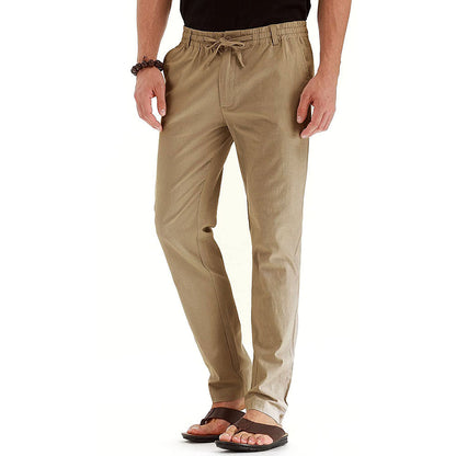 Flexible men's trousers – relaxed fit, elastic material, for office and casual wear 5