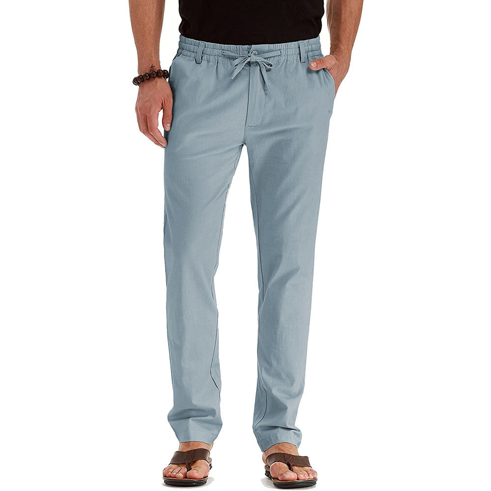 Flexible men's trousers – relaxed fit, elastic material, for office and casual wear 6