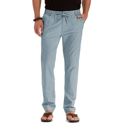 Flexible men's trousers – relaxed fit, elastic material, for office and casual wear 6