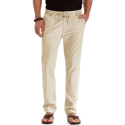 Flexible men's trousers – relaxed fit, elastic material, for office and casual wear 7