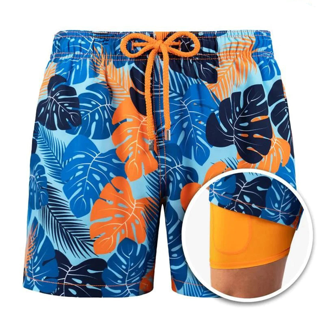 Variant image for Stylish Men's Swimwear Quick-Dry Swim Trunks with Modern Fit and Practical Pockets for Beach and Pool-7