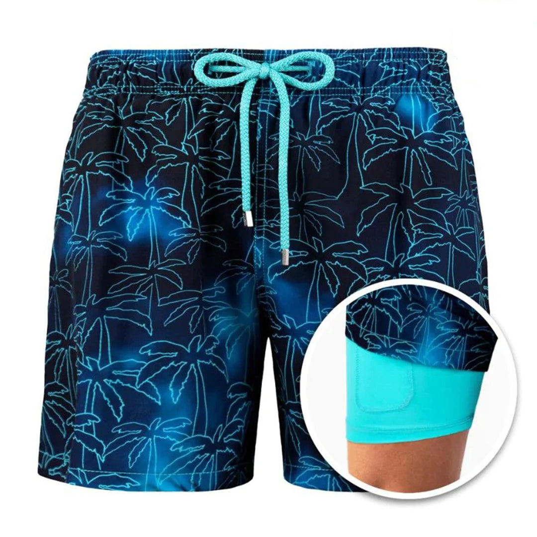 Variant image for Stylish Men's Swimwear Quick-Dry Swim Trunks with Modern Fit and Practical Pockets for Beach and Pool-1