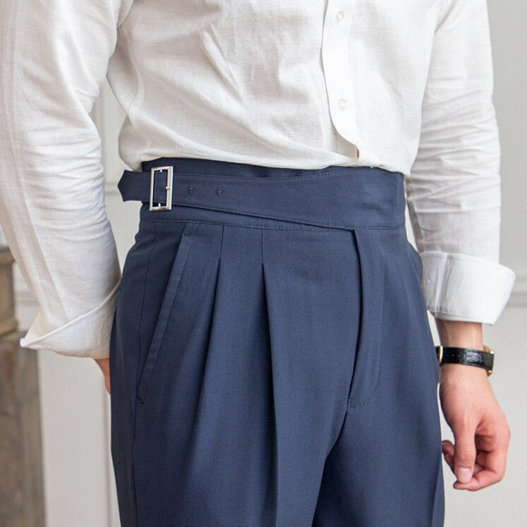 Variant image for Stylish Loop Detail Pants for Modern Silhouette, Comfortable Fit, Versatile for Casual and Semi-Formal Wear-1