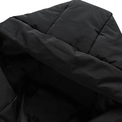 Men's Warm Puffer Jacket - Hooded, Insulated, Commuter