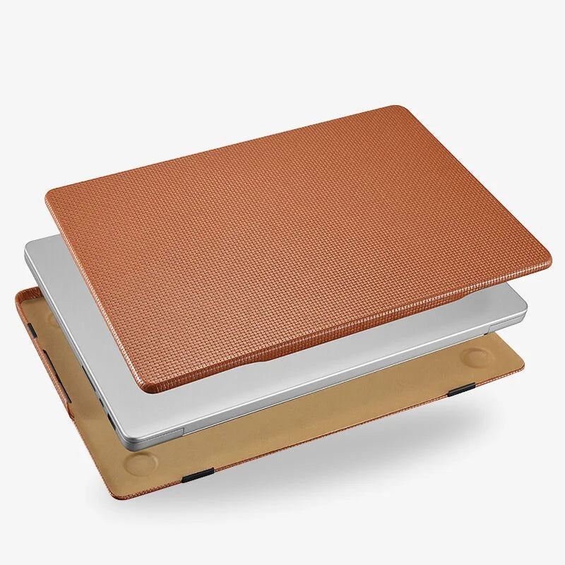 Pro MacBook Leather Case 14 16 Inch Textured Slim Shell