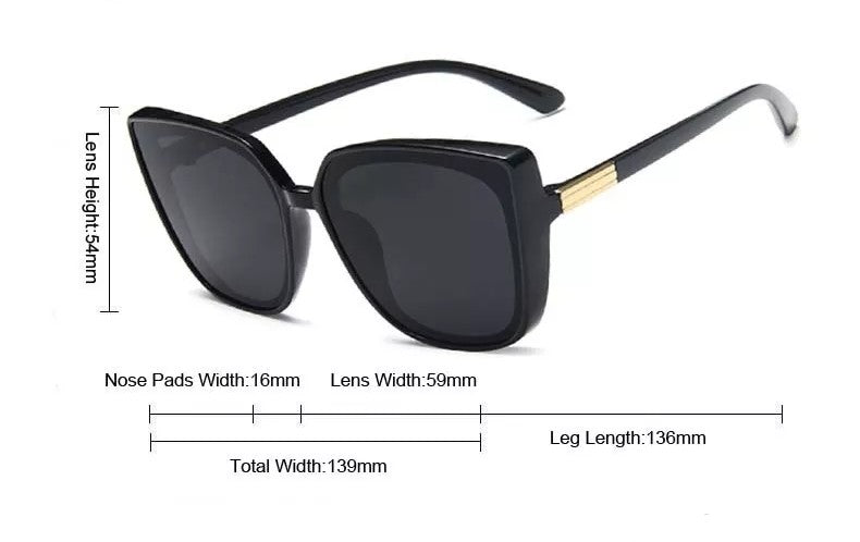 Glamouröse Damen Katzenaugen-Sonnenbrille – Vintage-Design, Kunststoff, für Sommer 2025 8