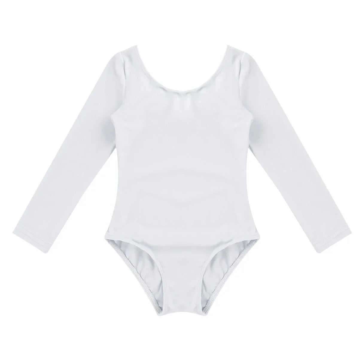 Plush, Sturdy Girls' Leotard - Long Sleeve, Polyamide, Elastane, Polyester, Dance Class