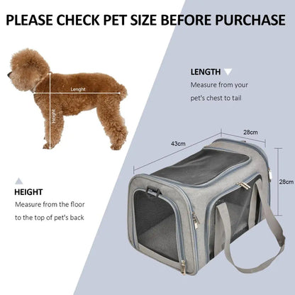 Dog Carrier Plush Side Backpack Pet Carrier Airline Approved Travel 2025 Breathable Hands Free Comfort